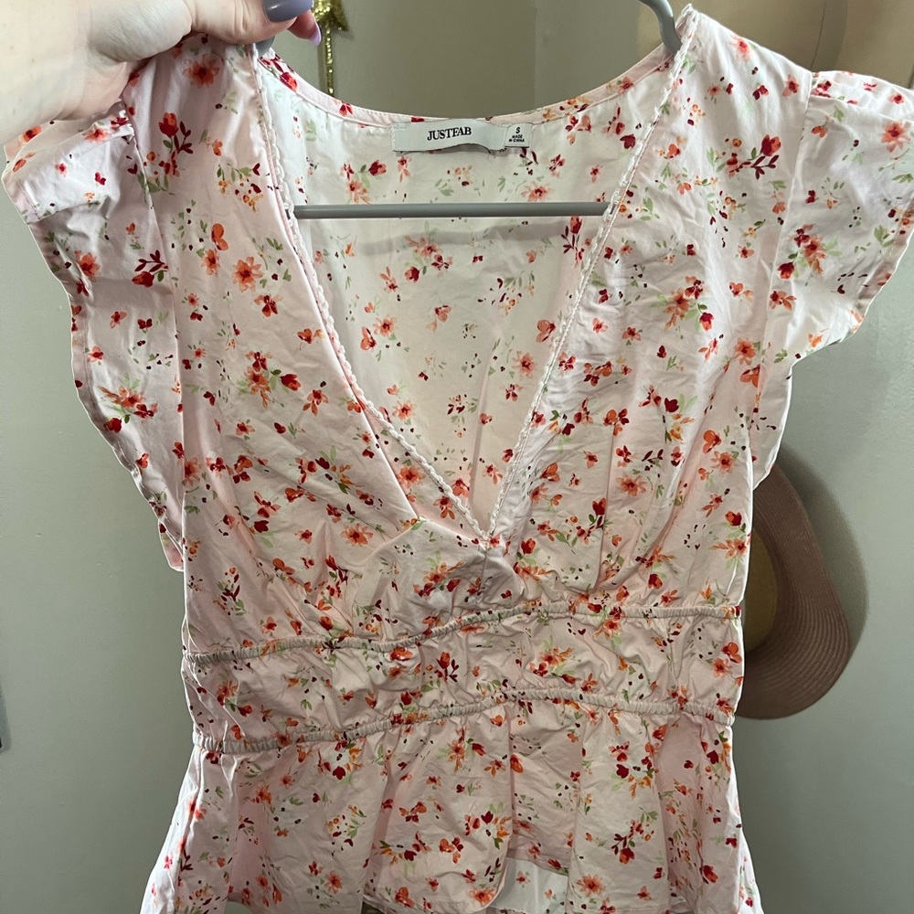 Peplum tank top